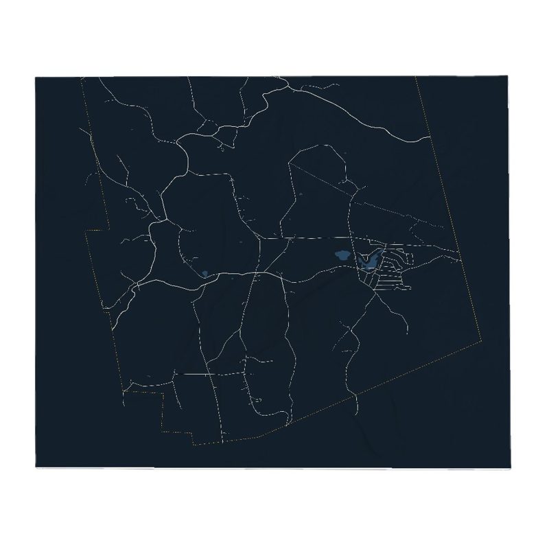 Heath Street Map Throw Blanket