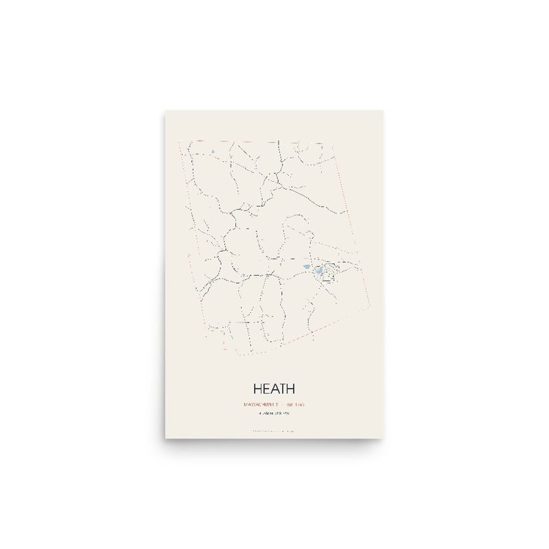 Heath Street Map Poster · Linen