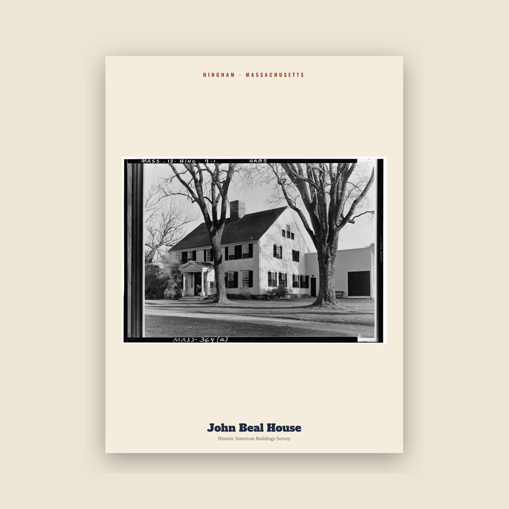 Hingham John Beal House Archive Print
