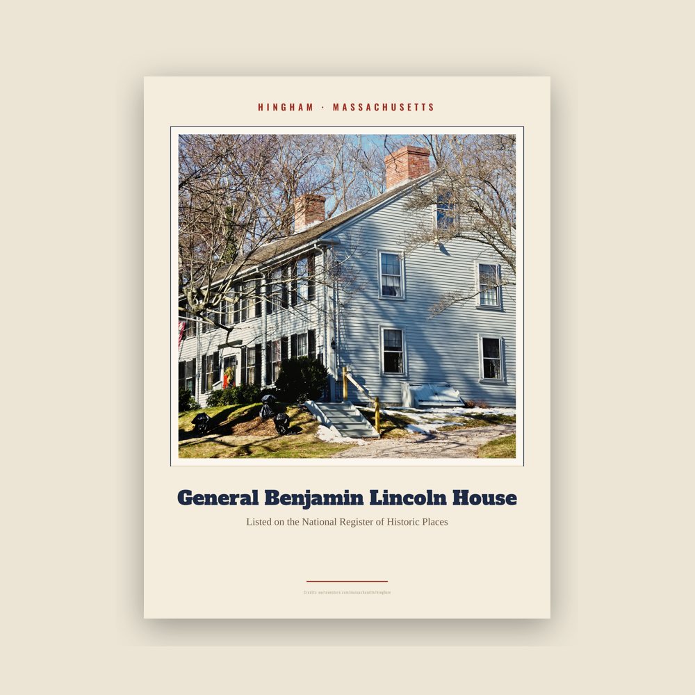 Hingham General Benjamin Lincoln House Landmark Print