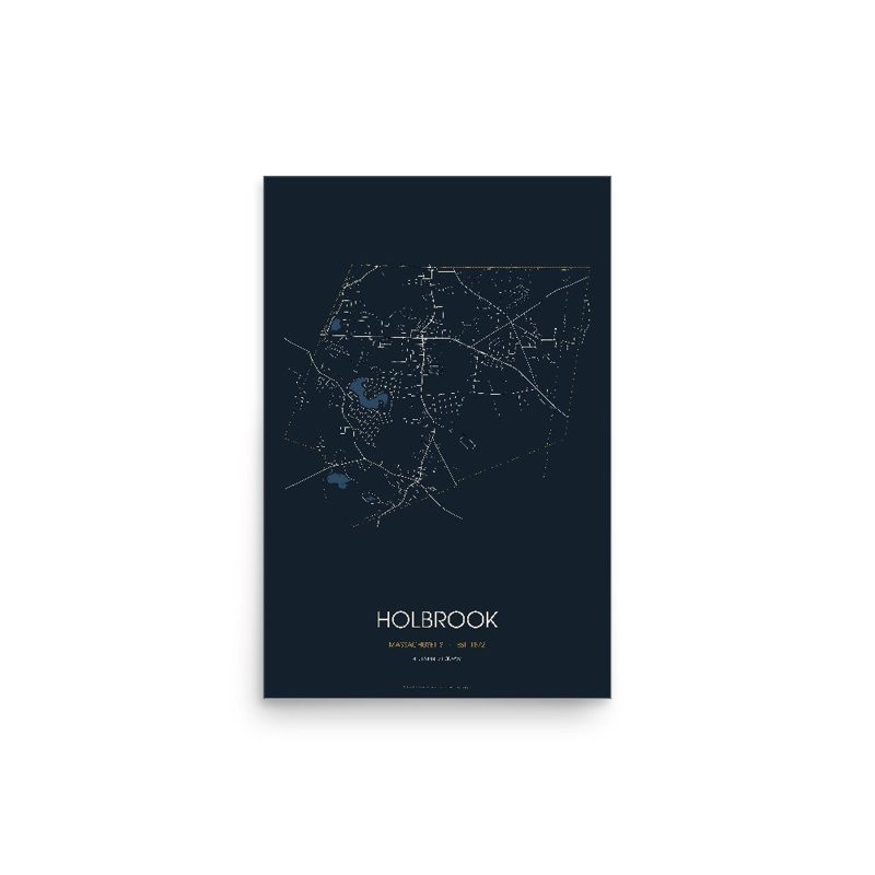 Holbrook Street Map Poster · Midnight