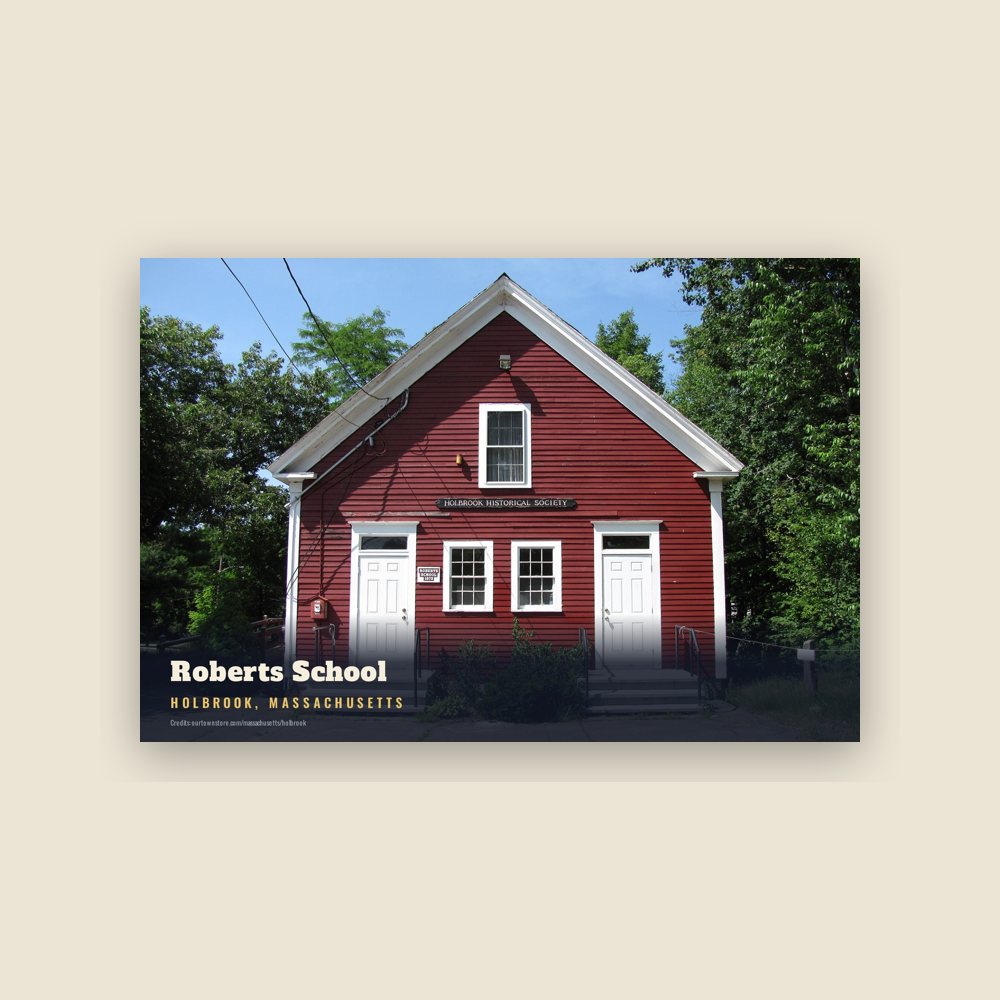 Holbrook Roberts School Postcard