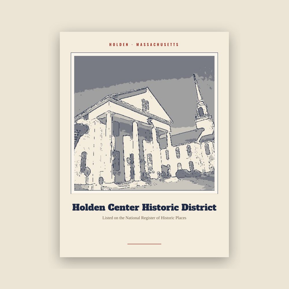 Holden Holden Center Historic District Landmark Print