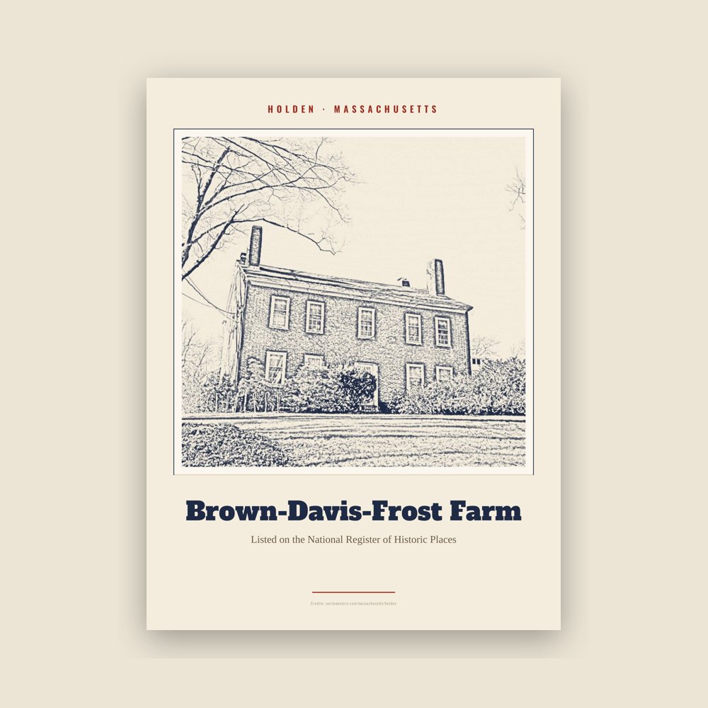 Holden Brown-Davis-Frost Farm Landmark Print