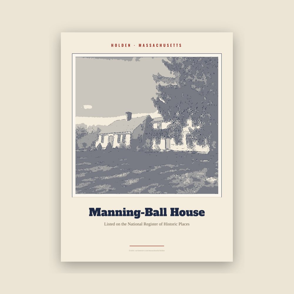 Holden Manning-Ball House Landmark Print