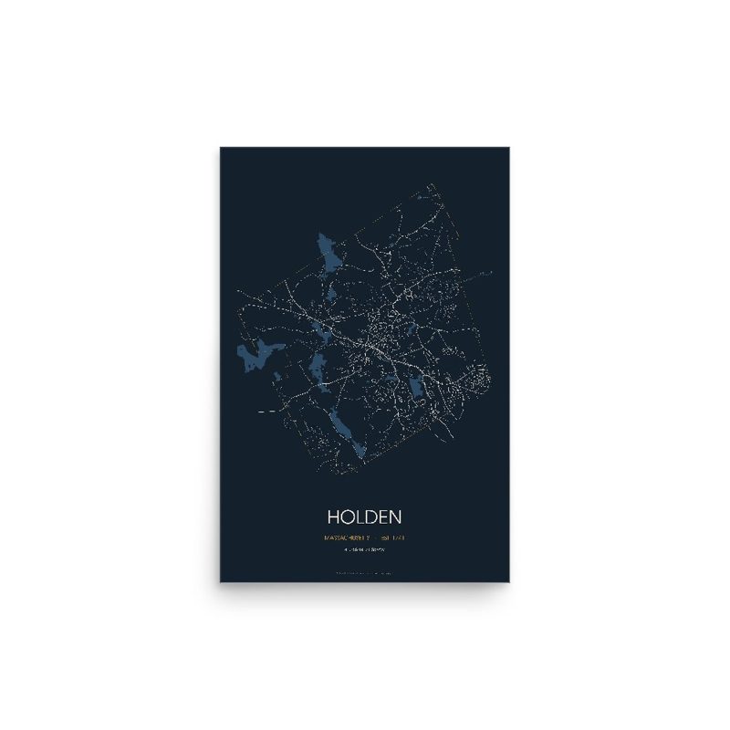 Holden Street Map Poster · Midnight
