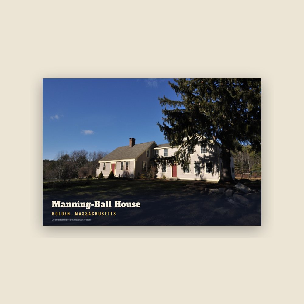Holden Manning-Ball House Postcard