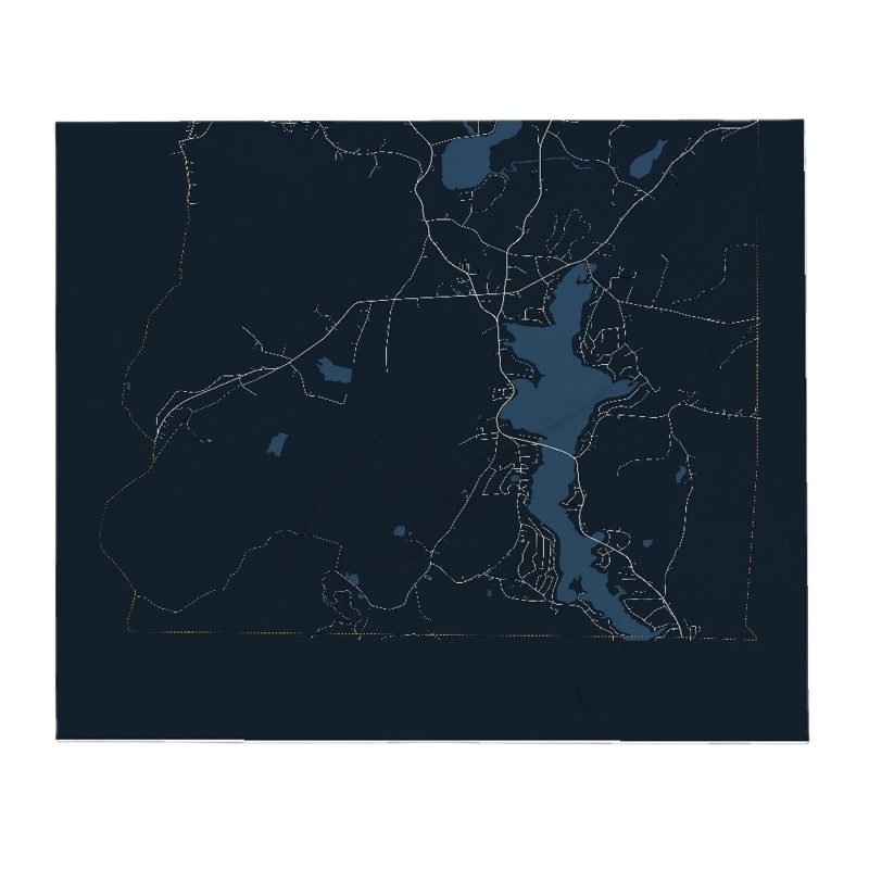 Holland Street Map Throw Blanket