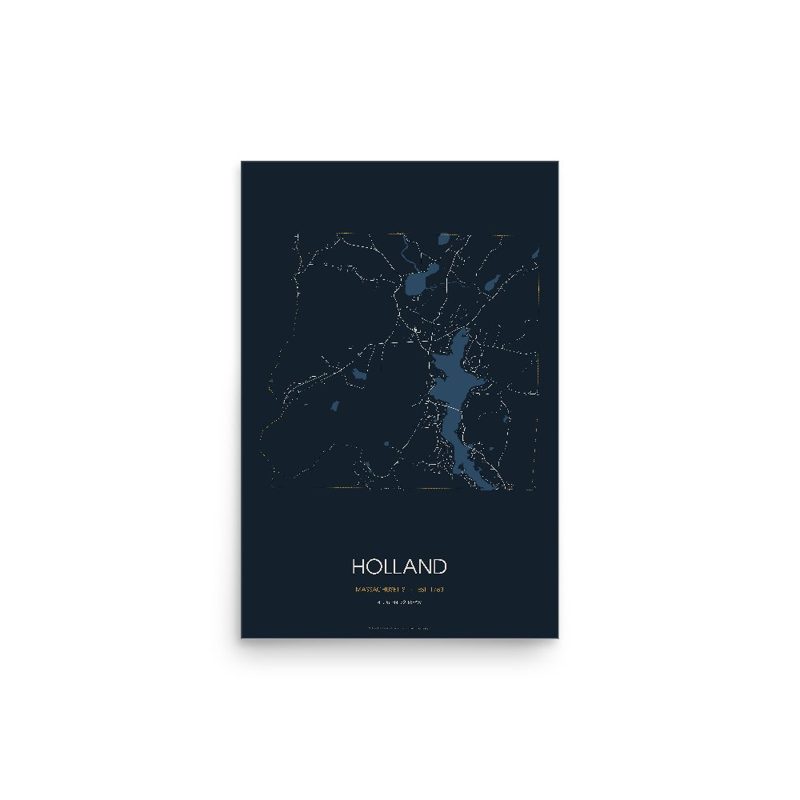 Holland Street Map Poster · Midnight