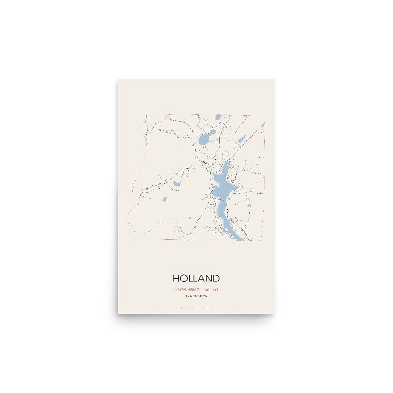 Holland Street Map Poster · Linen