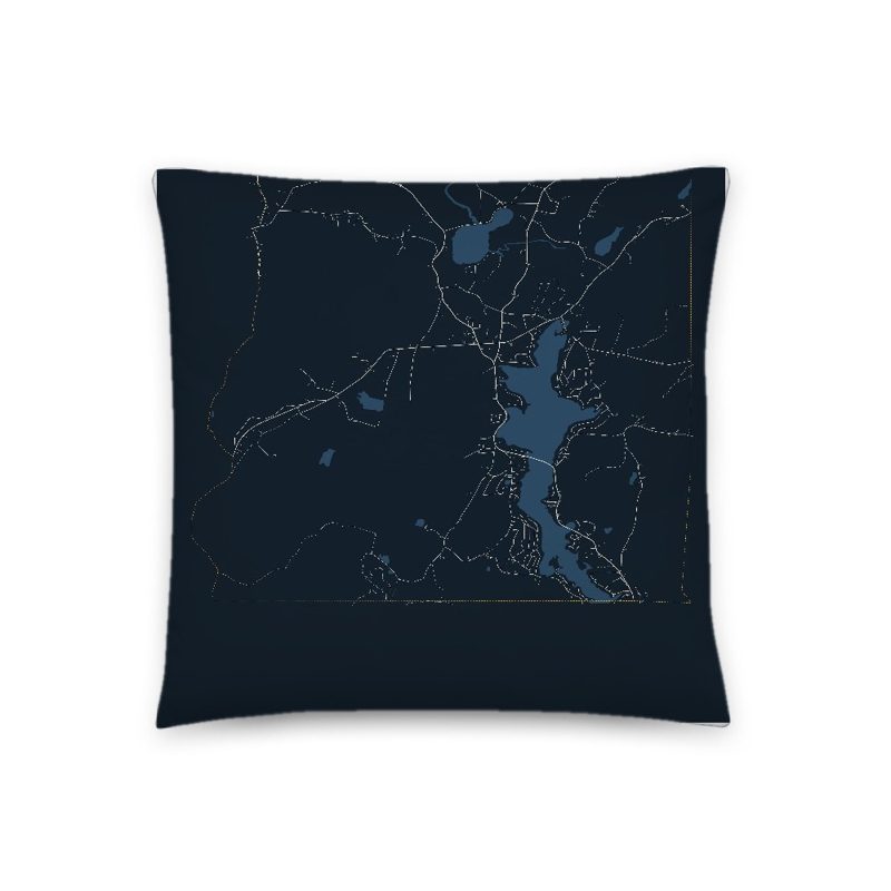 Holland Map Throw Pillow
