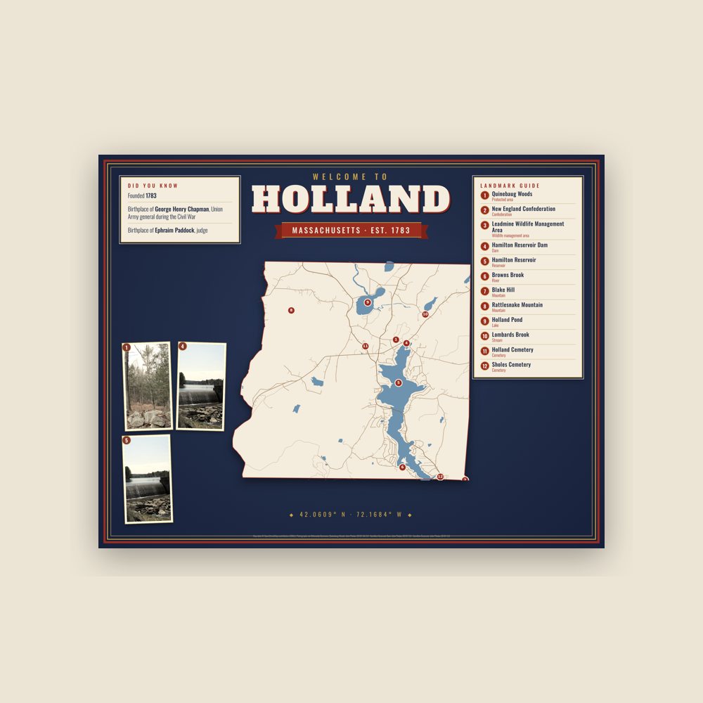 Holland Map Placemat