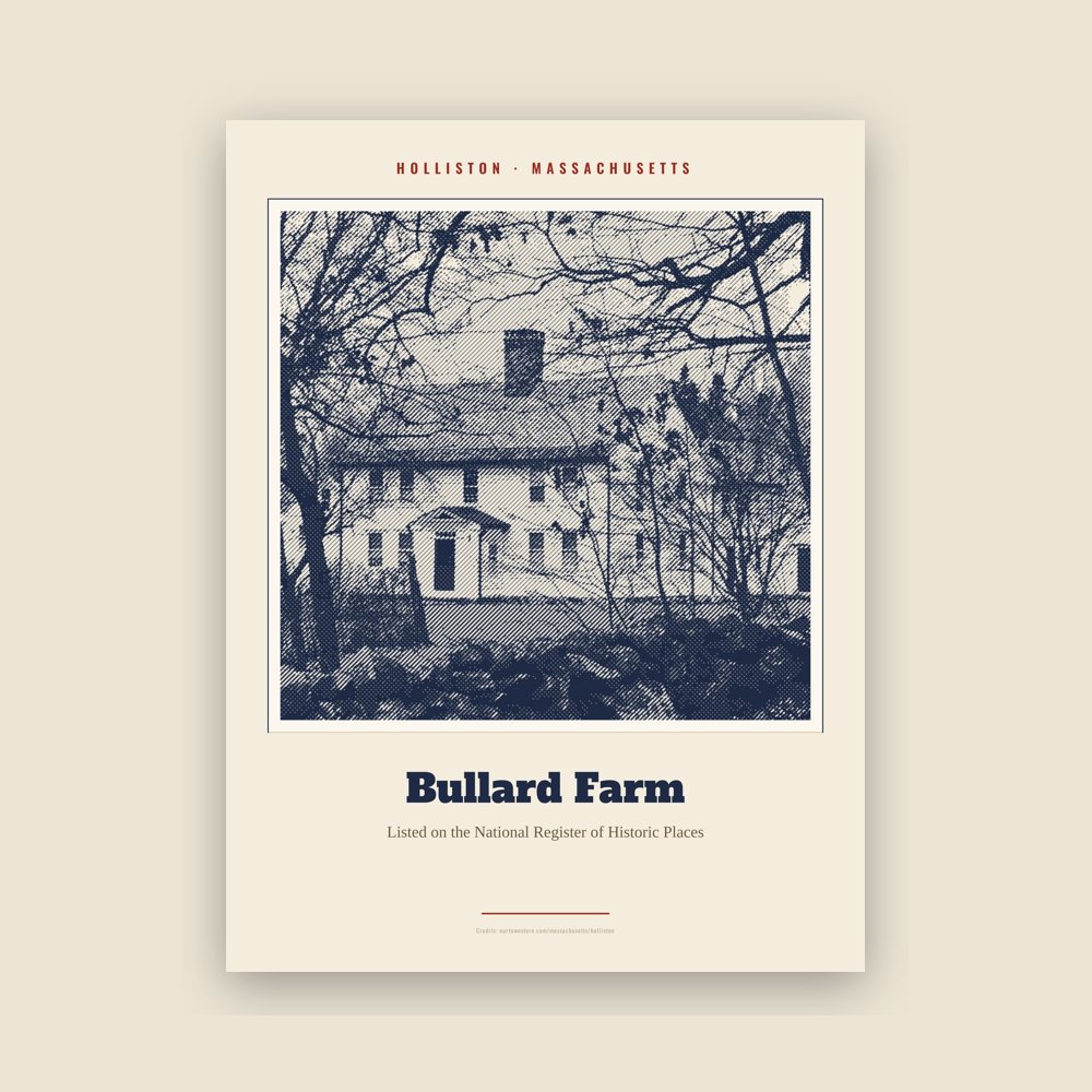 Holliston Bullard Farm Landmark Print