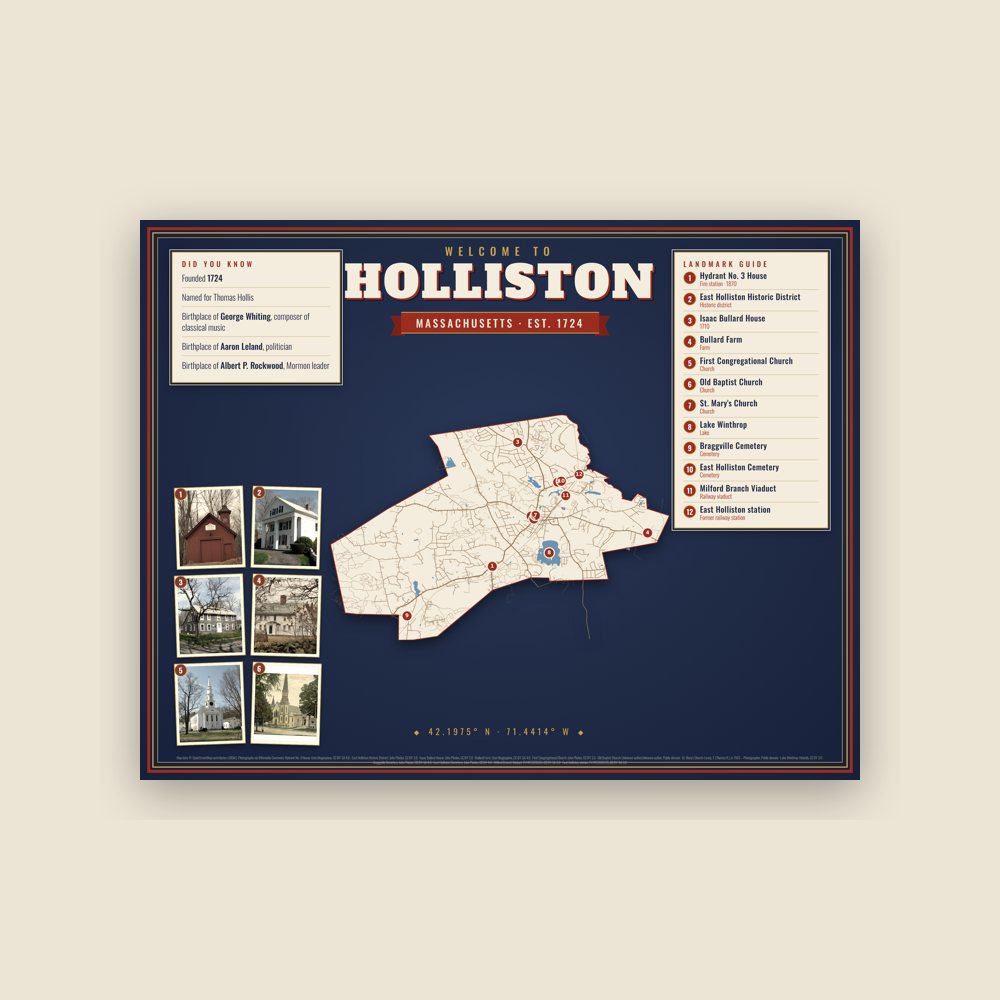 Holliston Map Placemat