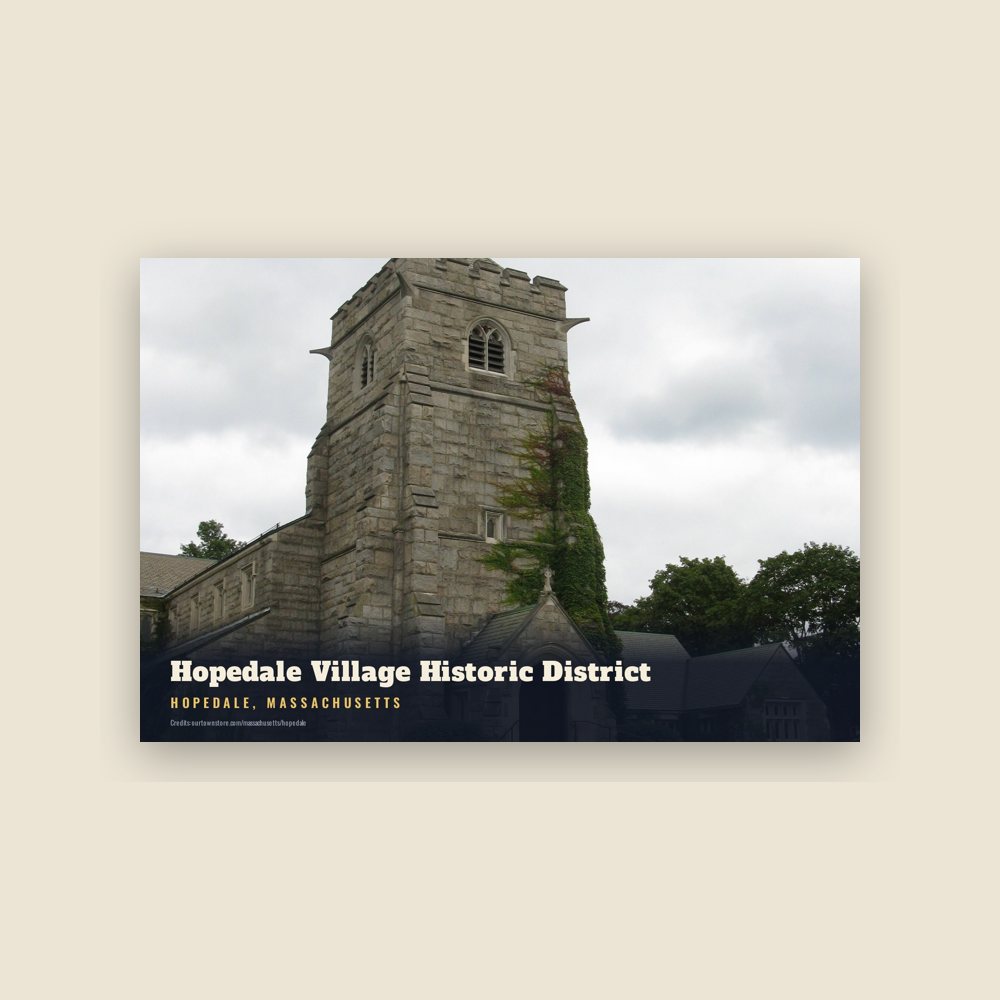 Hopedale Hopedale Village Historic District Postcard
