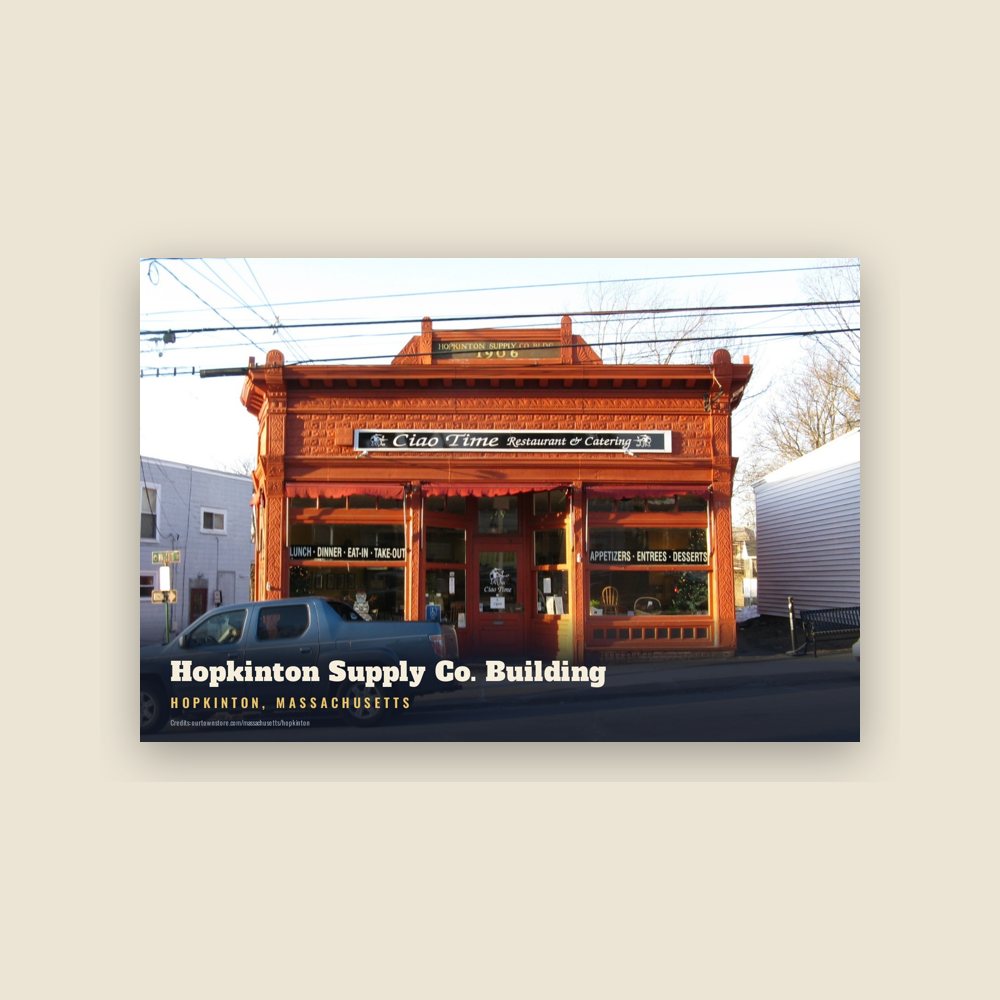 Hopkinton Hopkinton Supply Co. Building Postcard