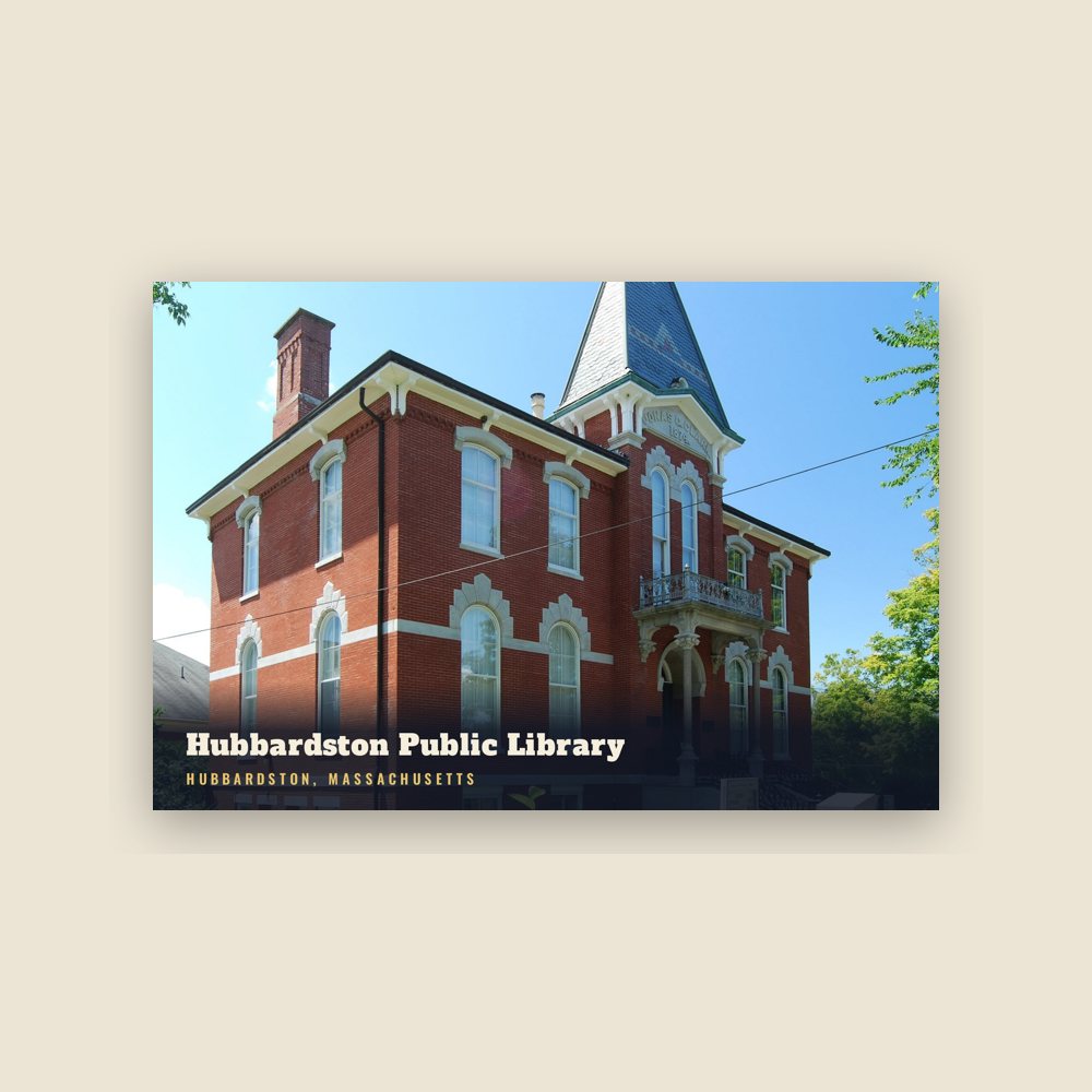 Hubbardston Hubbardston Public Library Postcard