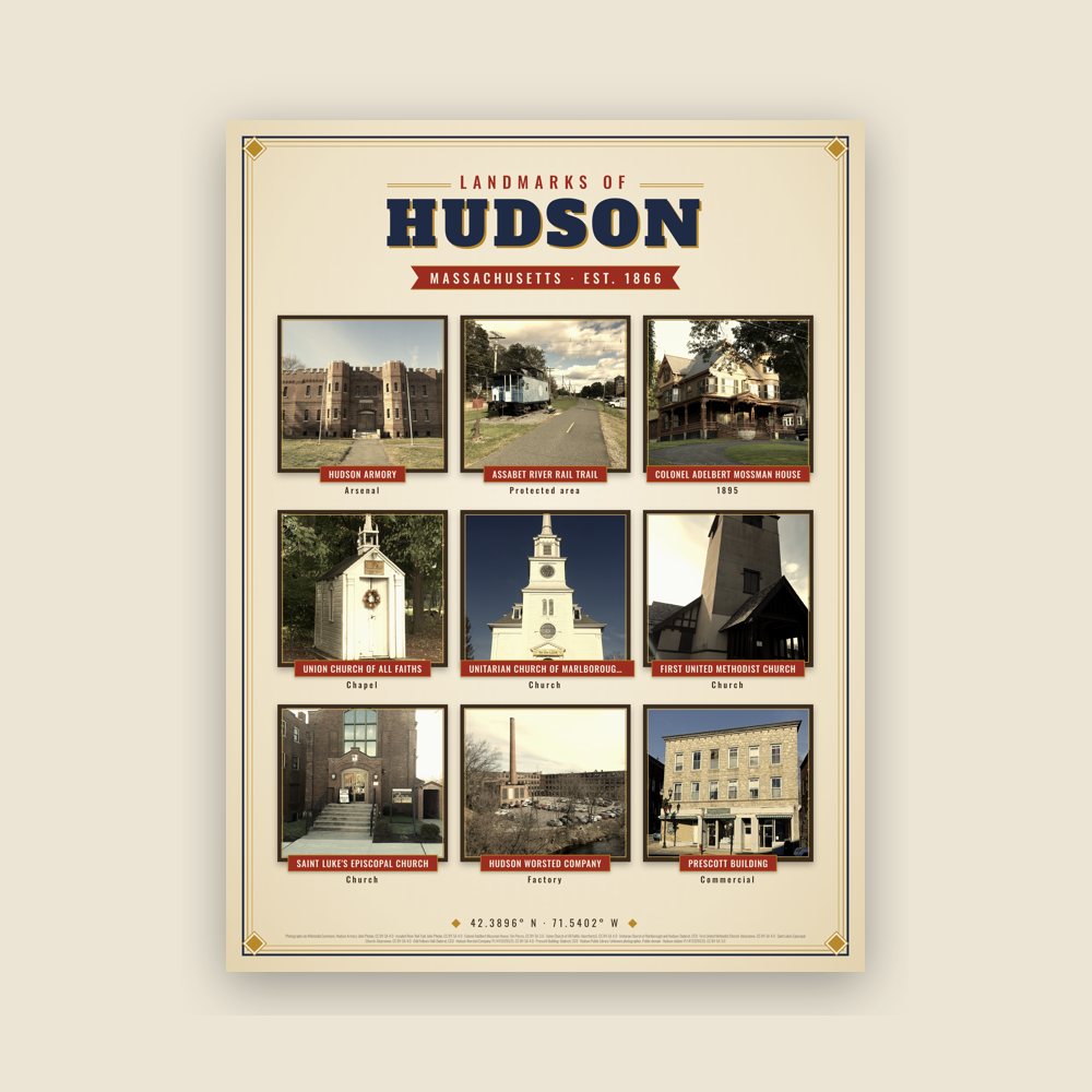 Hudson Landmarks Photo Poster