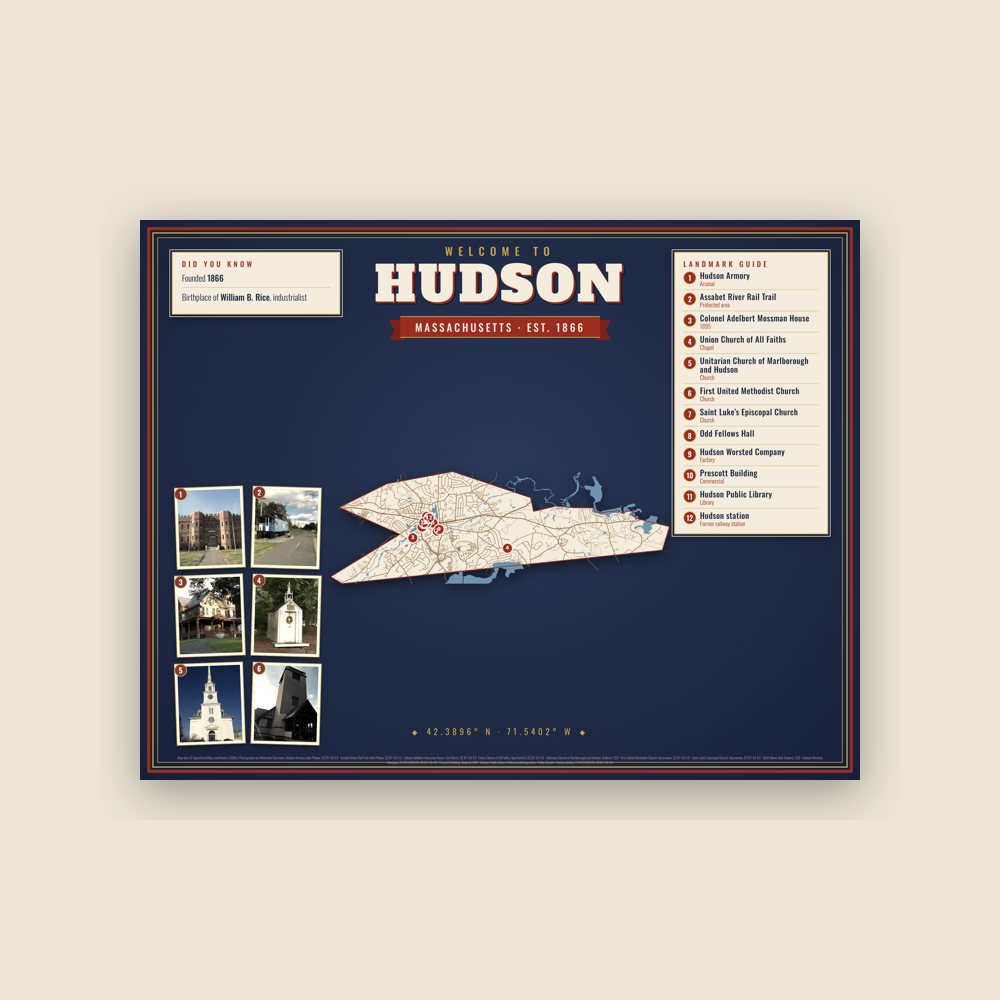 Hudson Map Placemat
