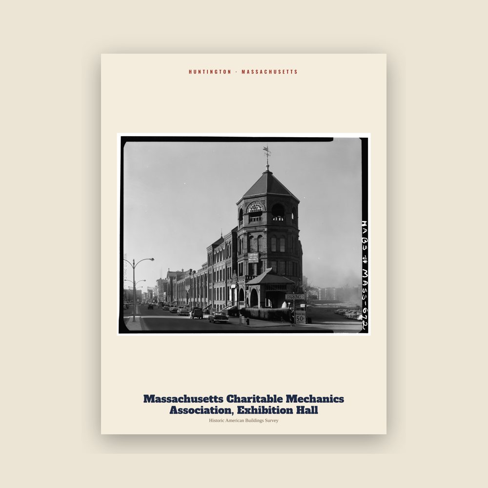Huntington Massachusetts Charitable Mechanics Association, Exhibition Hall Archive Print