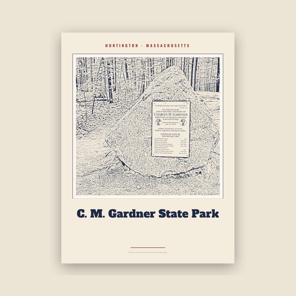 Huntington C. M. Gardner State Park Landmark Print