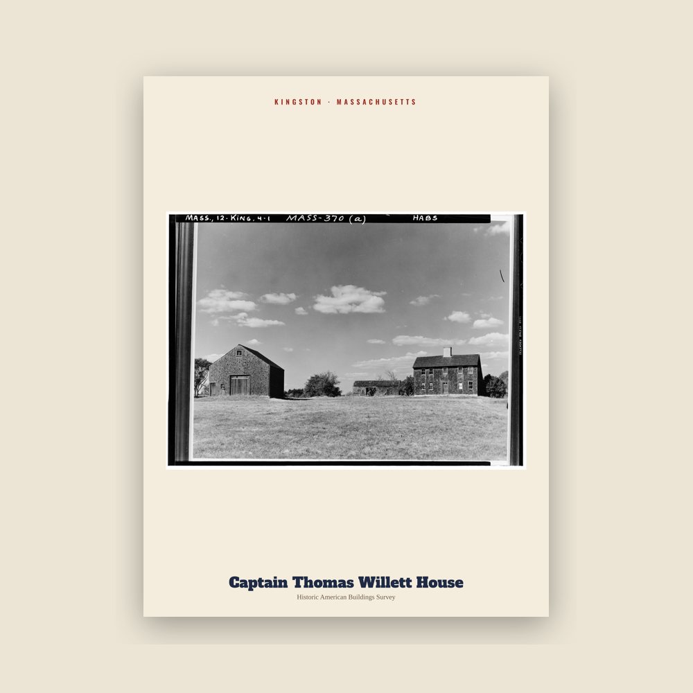 Kingston Captain Thomas Willett House Archive Print