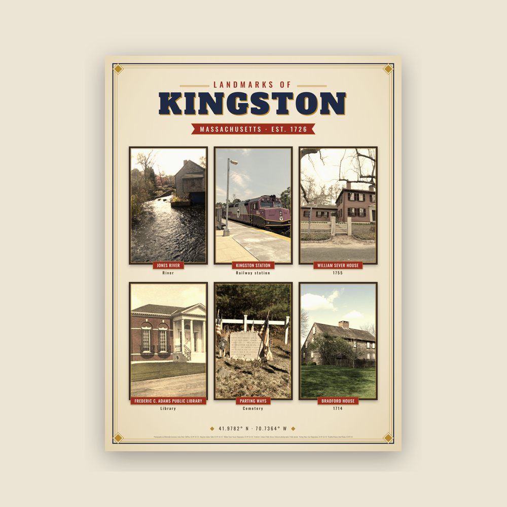 Kingston Landmarks Photo Poster