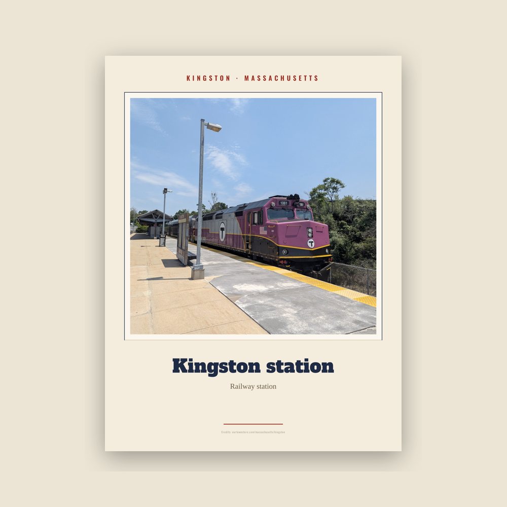 Kingston Kingston station Landmark Print