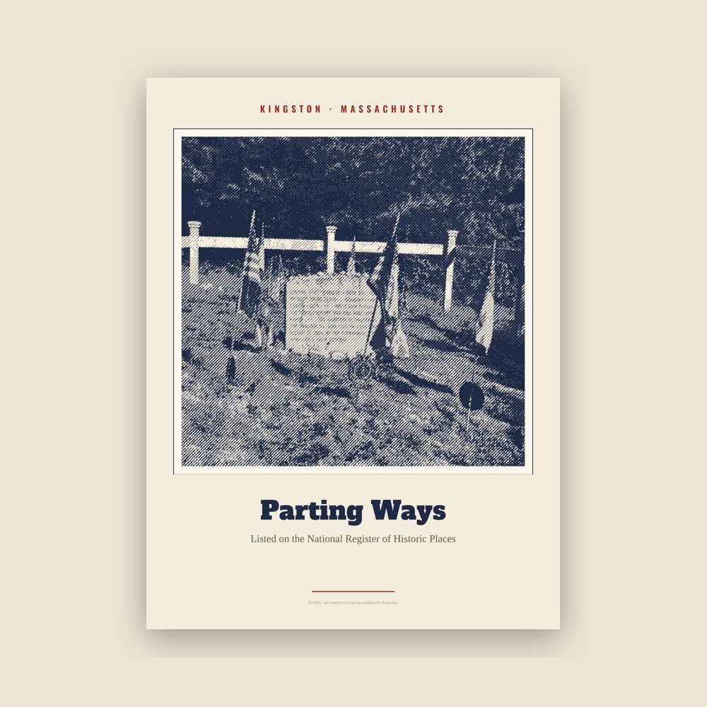Kingston Parting Ways Landmark Print