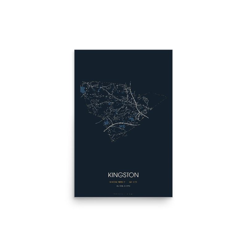 Kingston Street Map Poster · Midnight
