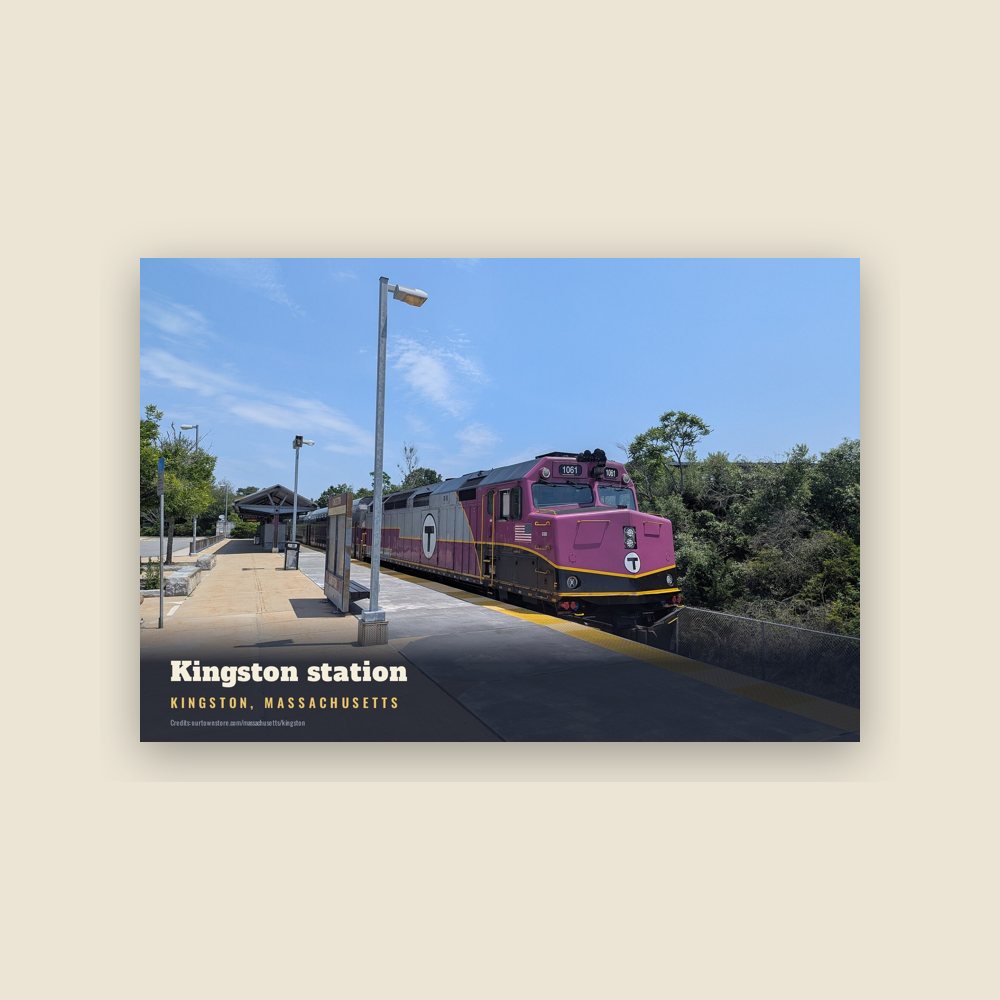 Kingston Kingston station Postcard