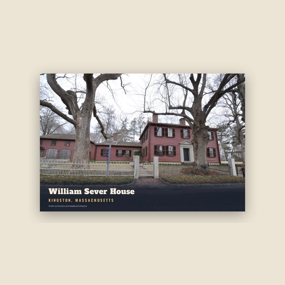 Kingston William Sever House Postcard