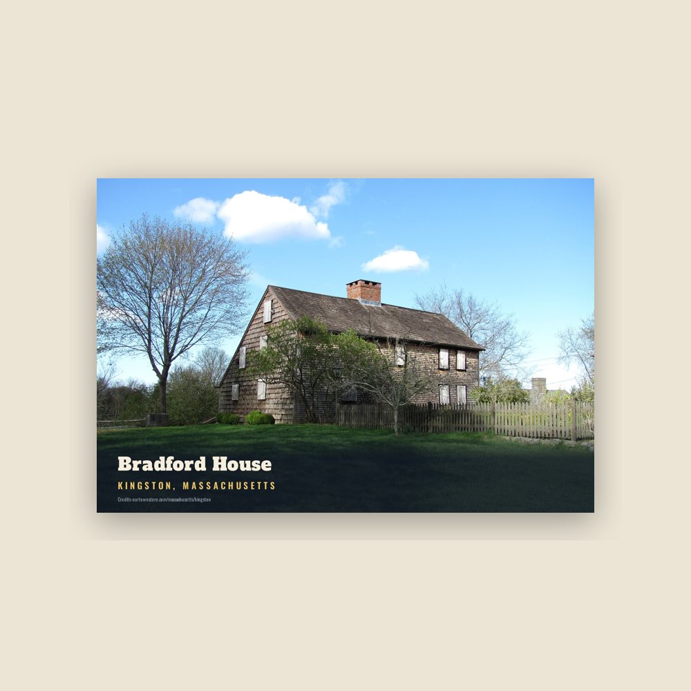 Kingston Bradford House Postcard