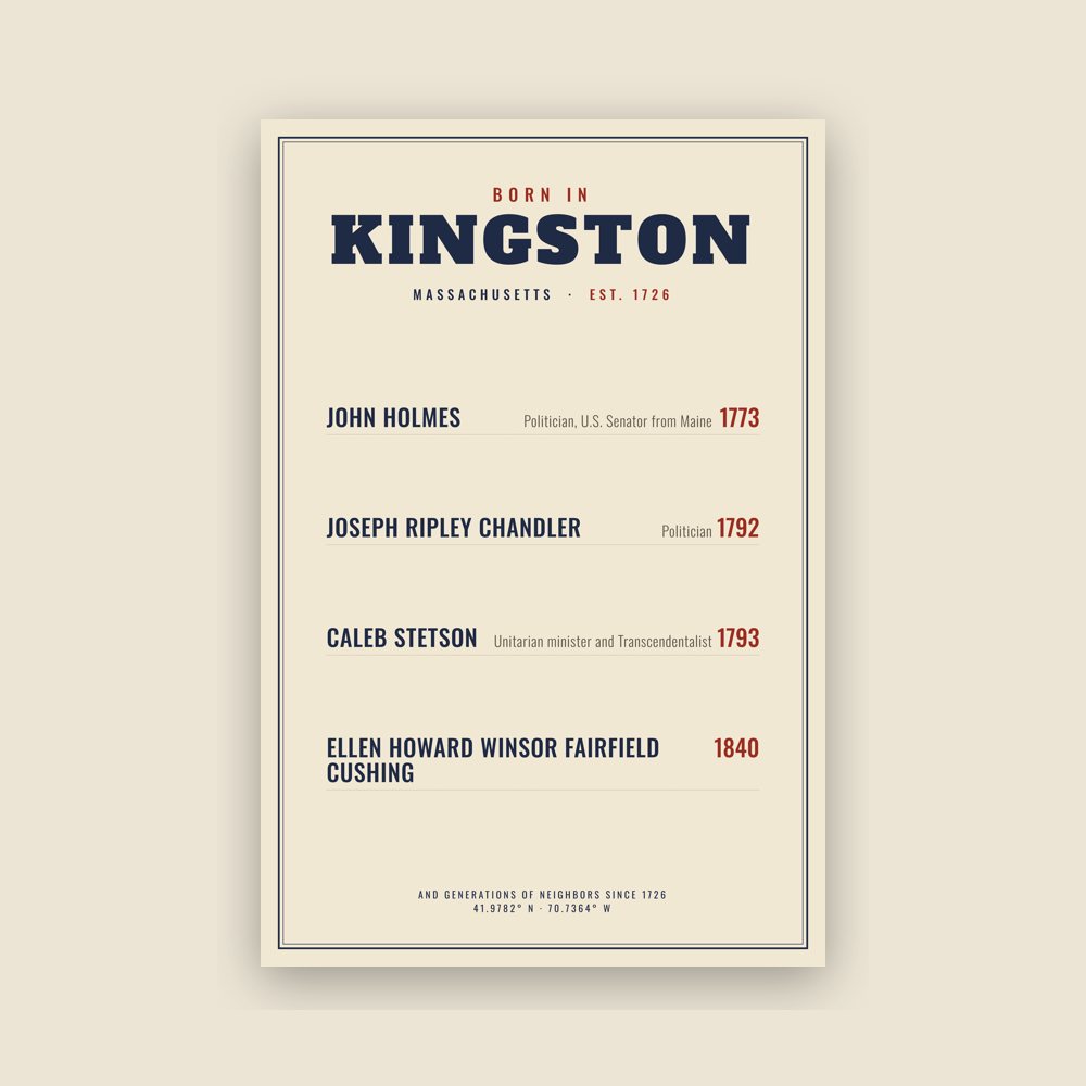 Kingston “Born In” Poster