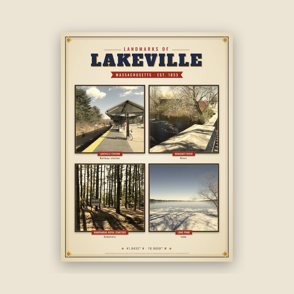 Lakeville Landmarks Photo Poster