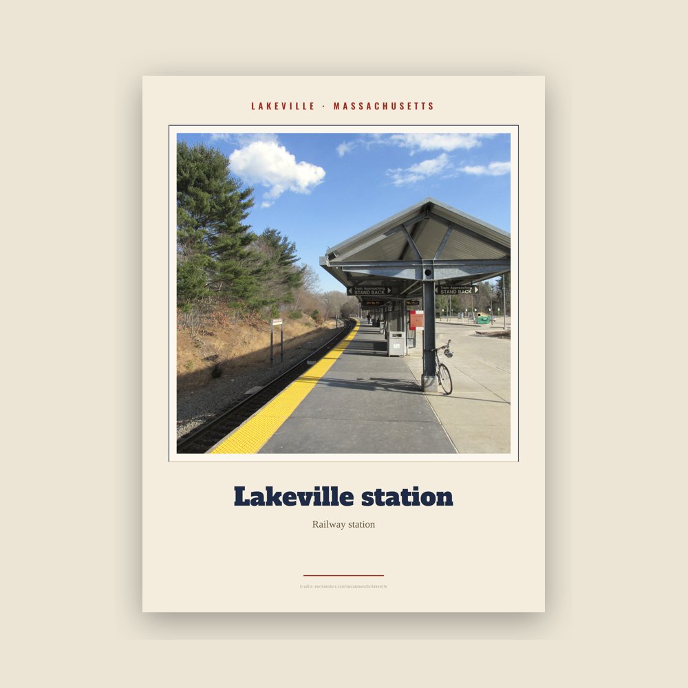Lakeville Lakeville station Landmark Print