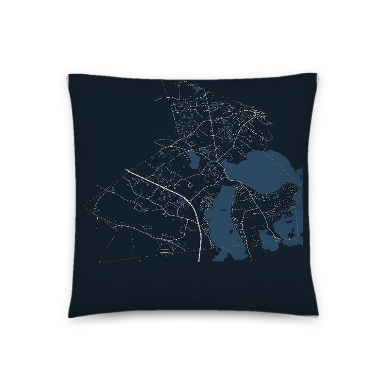 Lakeville Map Throw Pillow