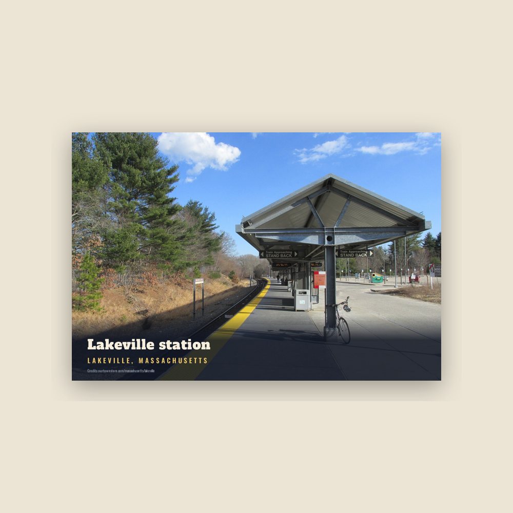 Lakeville Lakeville station Postcard