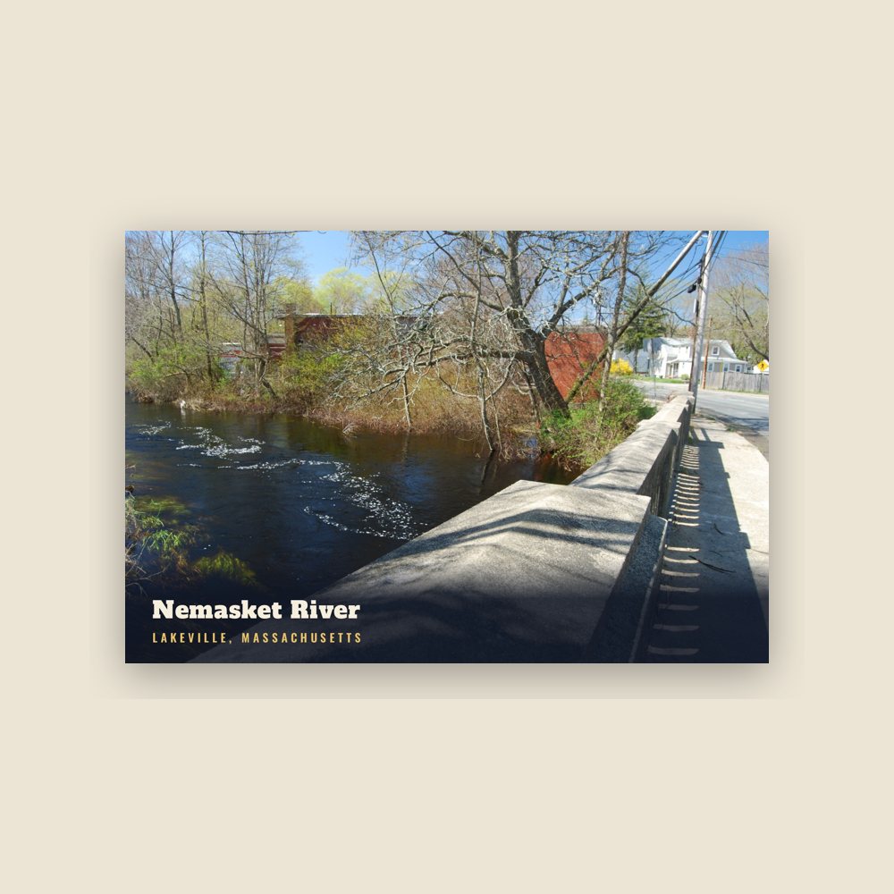 Lakeville Nemasket River Postcard