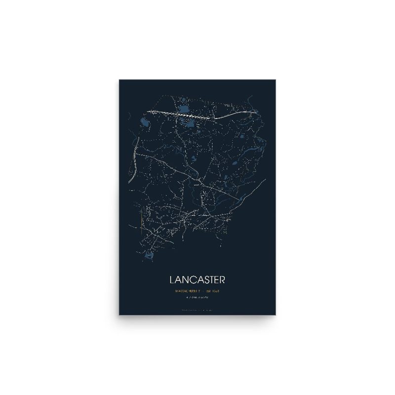 Lancaster Street Map Poster · Midnight