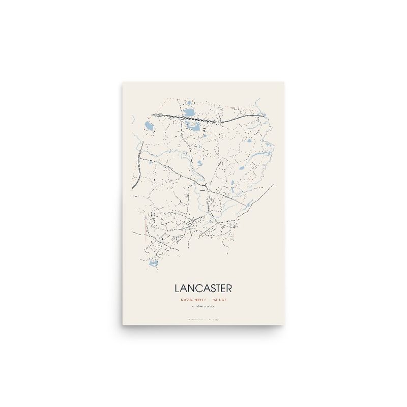 Lancaster Street Map Poster · Linen
