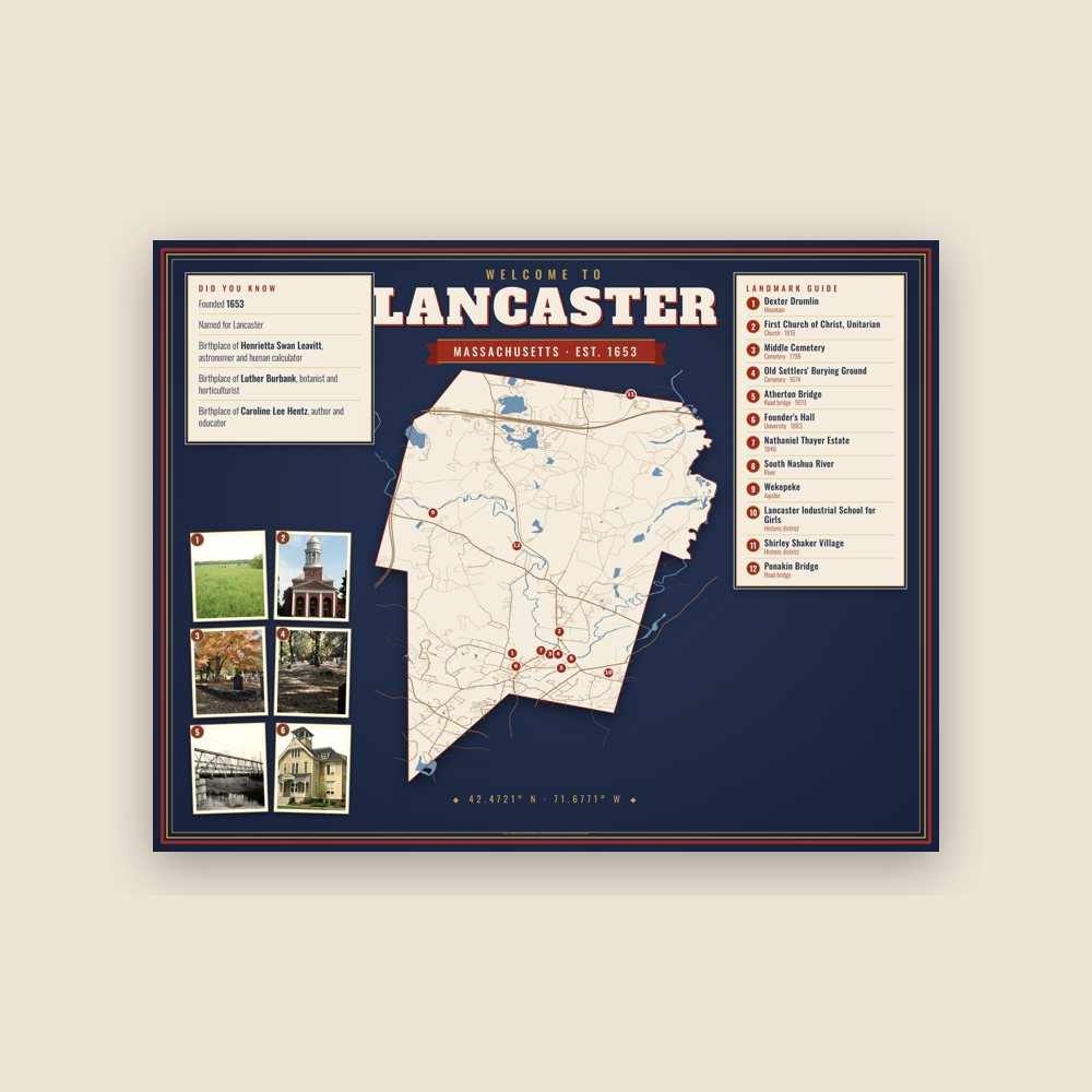 Lancaster Map Placemat