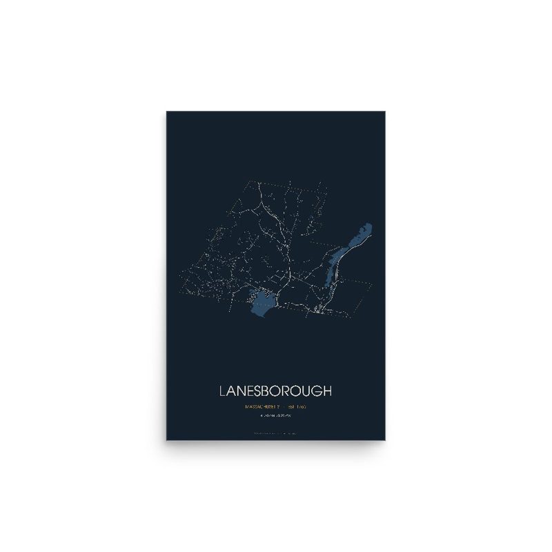 Lanesborough Street Map Poster · Midnight
