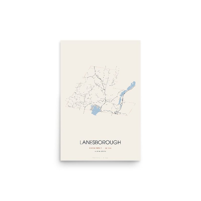 Lanesborough Street Map Poster · Linen