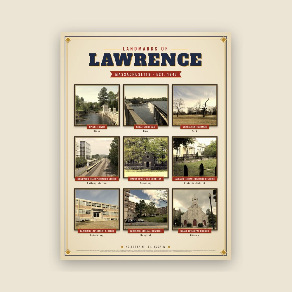 Lawrence Landmarks Photo Poster