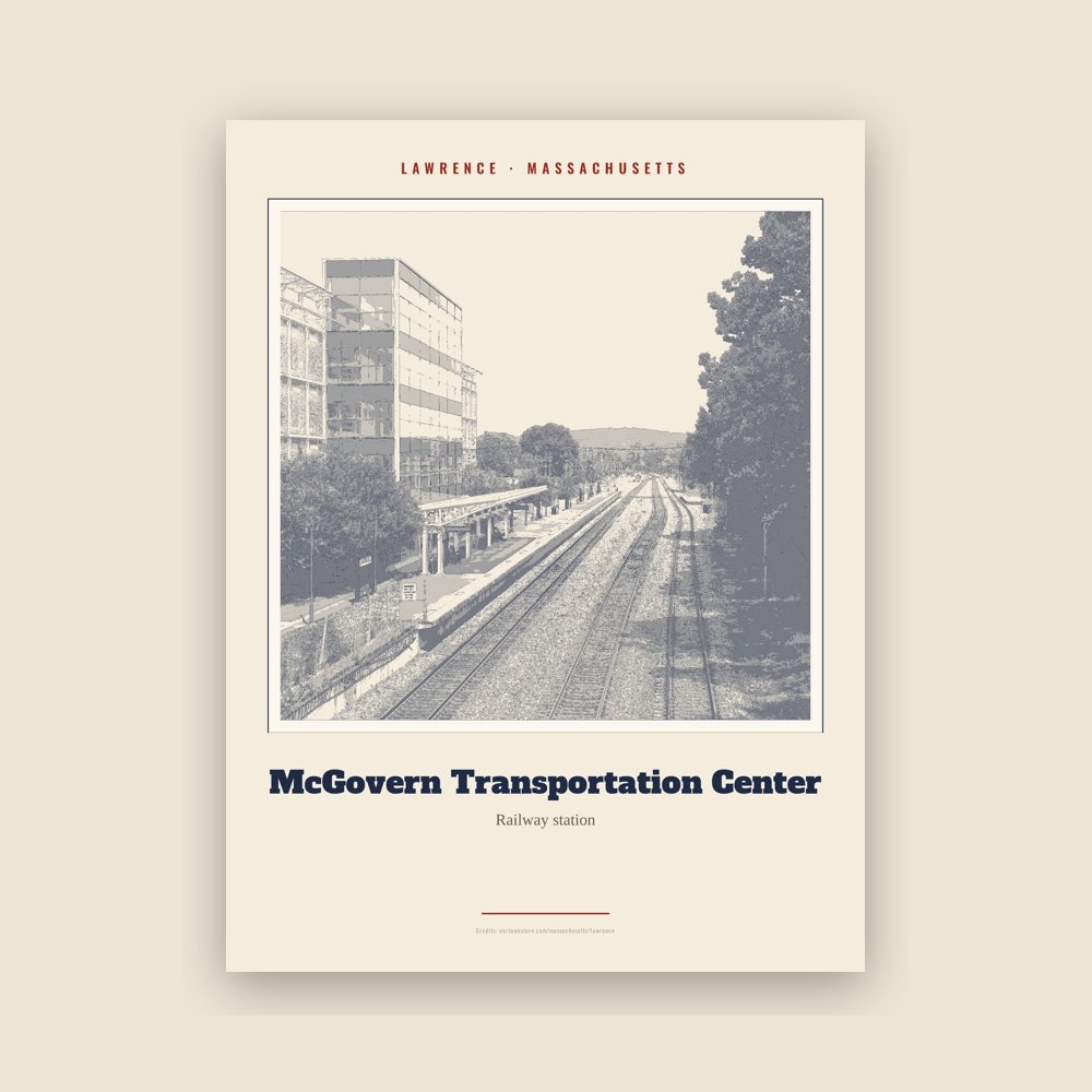 Lawrence McGovern Transportation Center Landmark Print