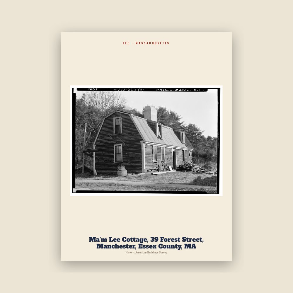 Lee Ma'm Lee Cottage, 39 Forest Street, Manchester, Essex County, MA Archive Print