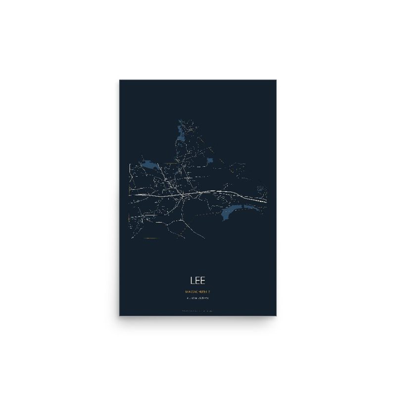 Lee Street Map Poster · Midnight