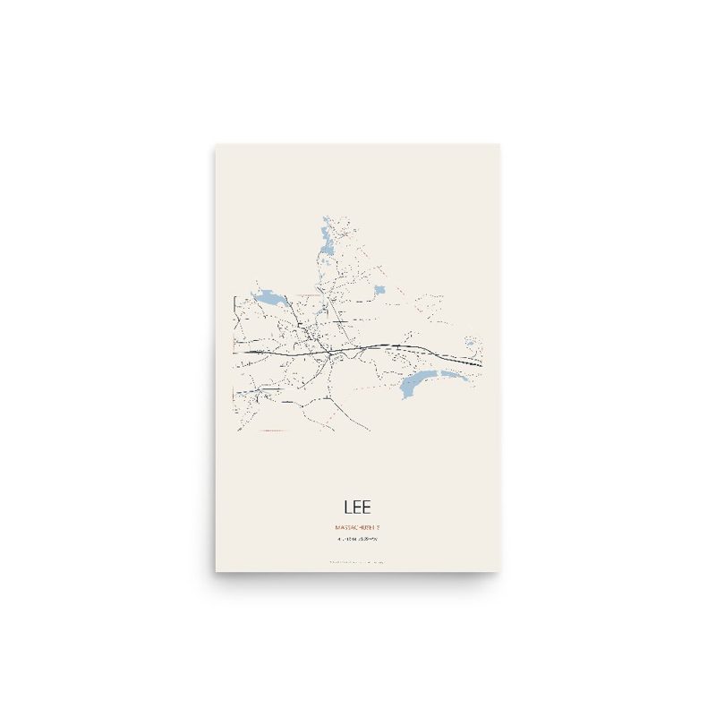 Lee Street Map Poster · Linen