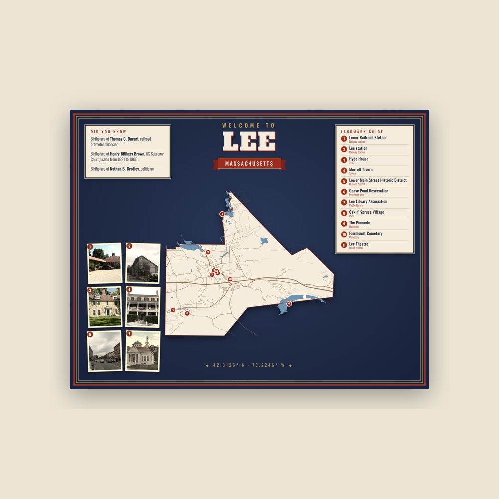 Lee Map Placemat